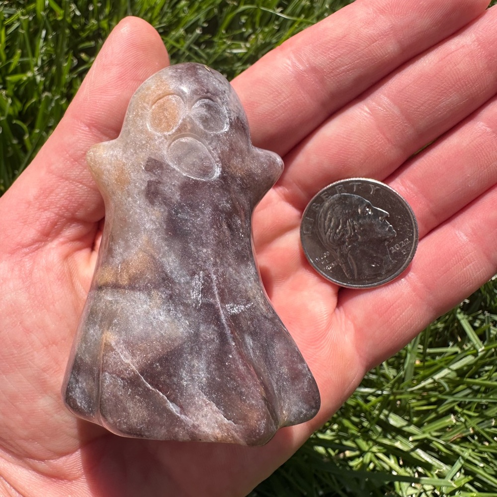 Agate Stone Ghost Figurine